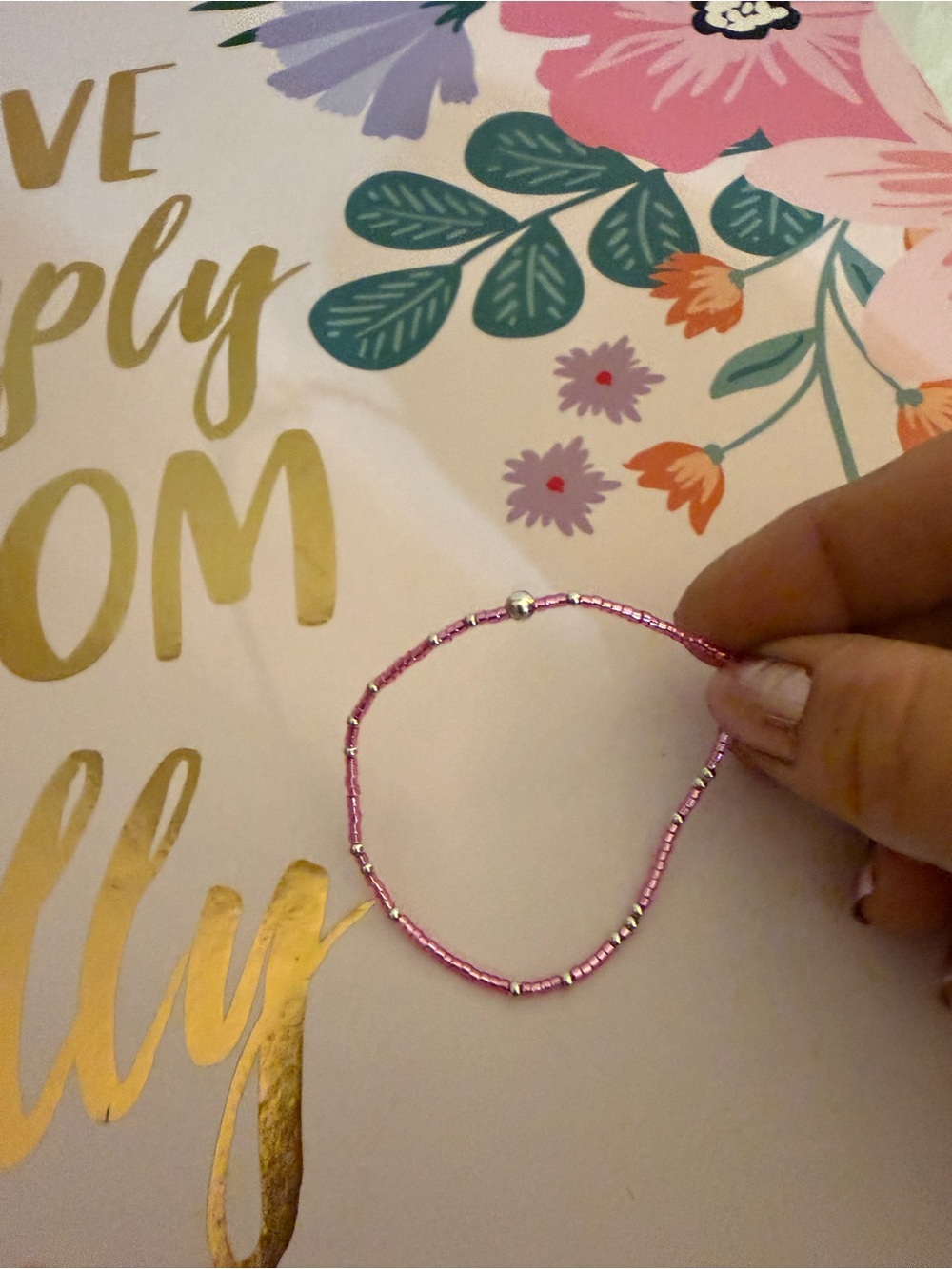 Enewton Delicate Pink Seed Bead Bracelet - Women's Fashion Accessory